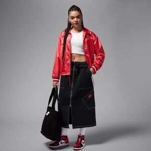 NWT Nike Jordan Rare Air Chicago Black Active Denim
Skirt distressed Sz S